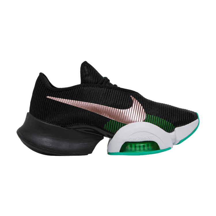 Nike Wmns Air Zoom SuperRep 2 'Black Pink Glaze' — Black/Green Strike/White/Pink Glaze