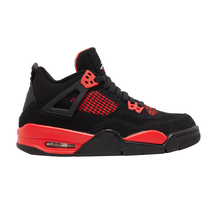 Air Jordan 4 Retro GS 'Red Thunder' — Black/Multi-Color/Multi-Color/Crimson