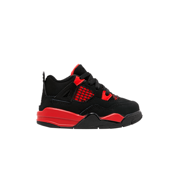 Air Jordan 4 Retro TD 'Red Thunder' — Black/Multi-Color/Multi-Color/Crimson