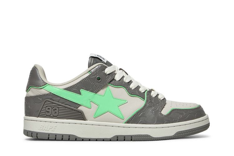 BAPE Sk8 Sta 'Grey Green' — Grey/Green