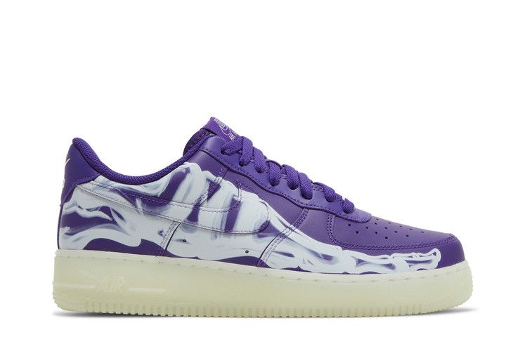 Nike Air Force 1 Low 'Purple Skeleton' — Court Purple/Court Purple/White (2)