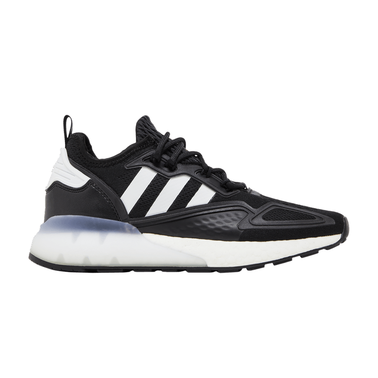 Adidas Wmns ZX 2K Boost 'Black White' — Core Black/Cloud White/Gold Metallic