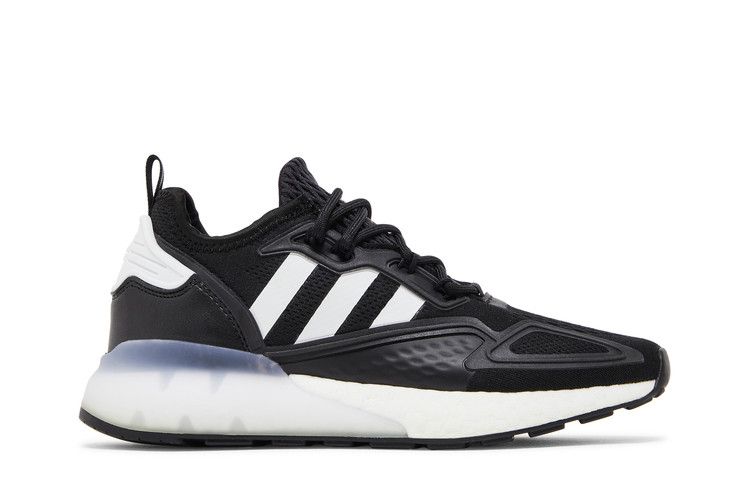 Adidas Wmns ZX 2K Boost 'Black White' — Core Black/Cloud White/Gold Metallic