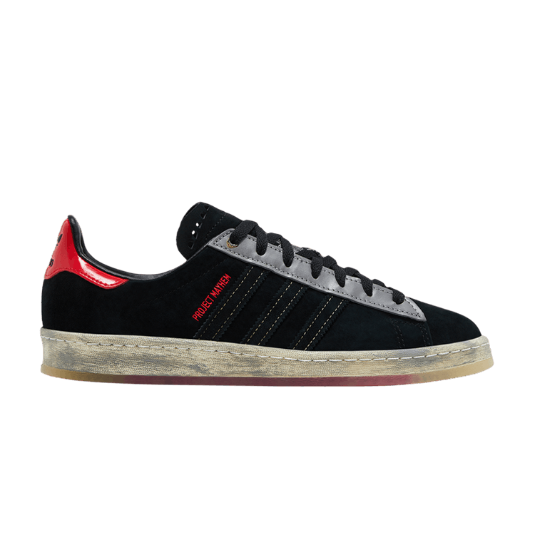 Fight Club x adidas Campus 80s 'Project Mayhem' size? Exclusive — Core Black/Off White/Vivid Red
