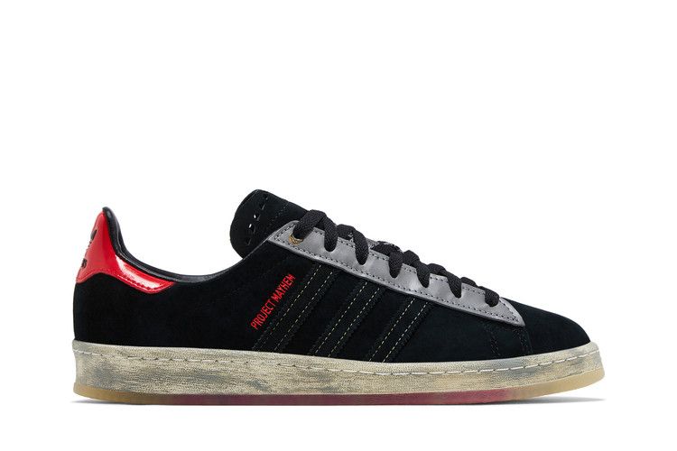 Fight Club x adidas Campus 80s 'Project Mayhem' size? Exclusive — Core Black/Off White/Vivid Red