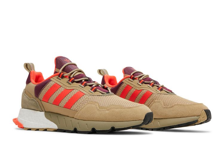 Adidas ZX 1K Boost 'Beige Tone Victory Crimson' — Beige Tone/Solar Red/Victory Crimson