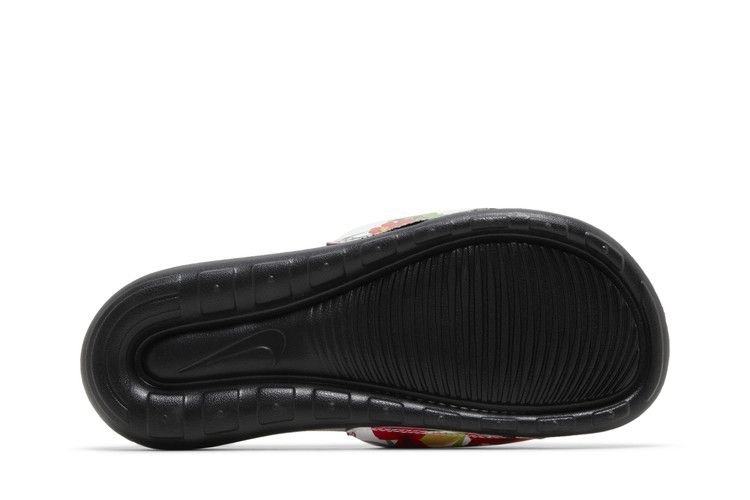 Nike Wmns Victori One Printed Slide 'Floral - Black' — White/Siren Red/Atomic Green/Black