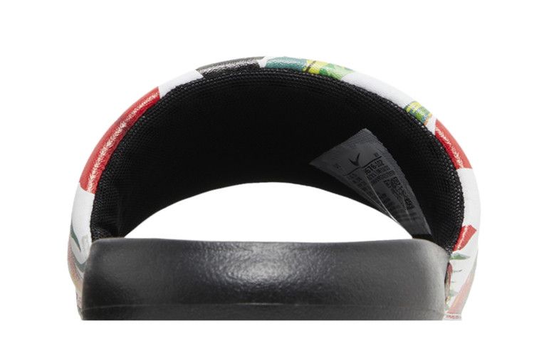 Nike Wmns Victori One Printed Slide 'Floral - Black' — White/Siren Red/Atomic Green/Black