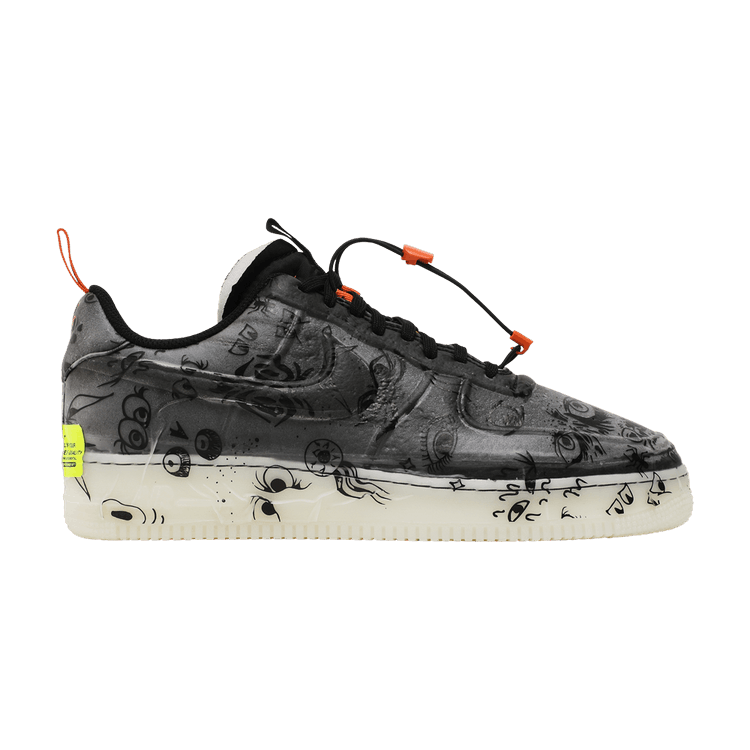 Nike Air Force 1 Experimental 'Halloween' — Black/Black/Starfish/White