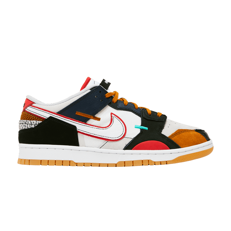 Nike Dunk Low Scrap Premium 'University Red' — Black/Neutral Grey/University Red/White