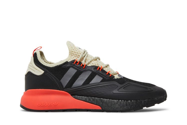 Adidas ZX 2K Boost 'Black Solar Red' — Core Black/Grey Five/Solar Red