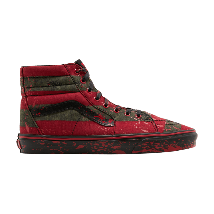 House of Terror x Vans Sk8-Hi 'The Nightmare on Elm Street' — Red/Black
