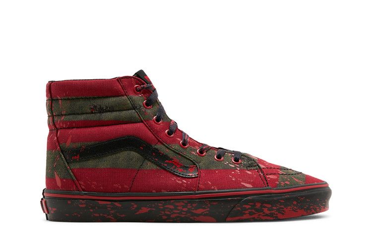 House of Terror x Vans Sk8-Hi 'The Nightmare on Elm Street' — Red/Black