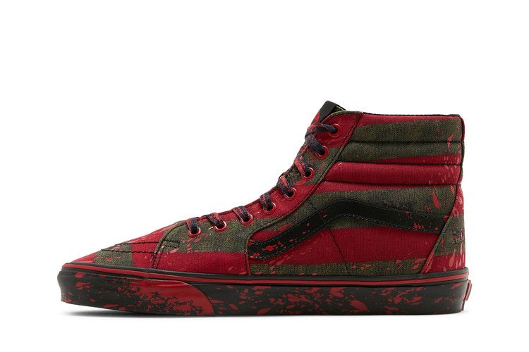 House of Terror x Vans Sk8-Hi 'The Nightmare on Elm Street' — Red/Black