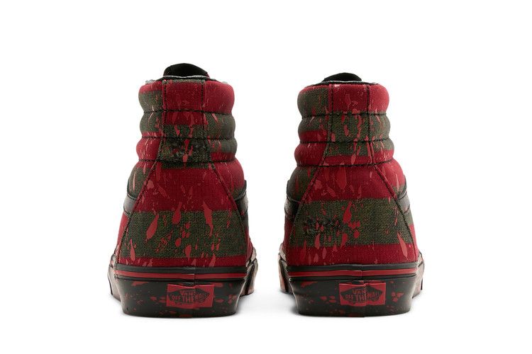 House of Terror x Vans Sk8-Hi 'The Nightmare on Elm Street' — Red/Black