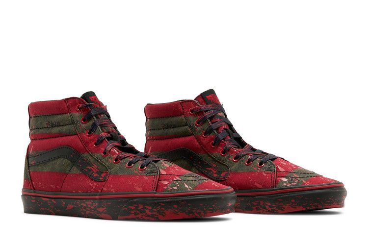 House of Terror x Vans Sk8-Hi 'The Nightmare on Elm Street' — Red/Black