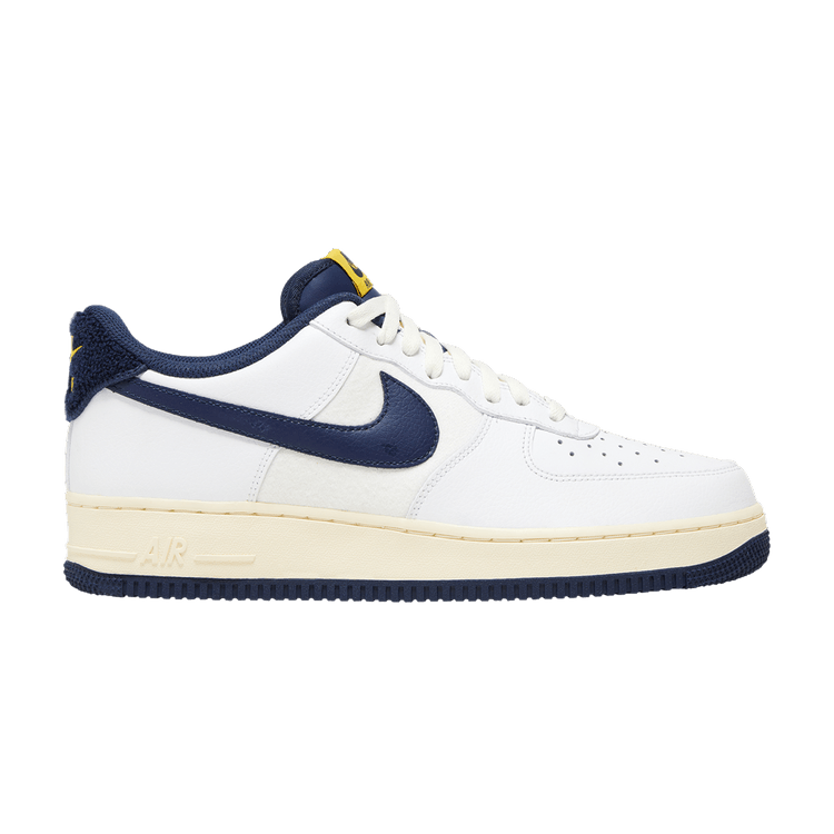 Nike Air Force 1 '07 LV8 'Varsity Jacket - Michigan' — White/Midnight Navy/Sail/White