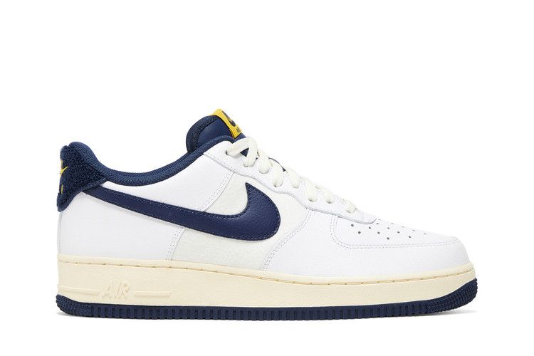 Nike Air Force 1 '07 LV8 'Varsity Jacket - Michigan' — White/Midnight Navy/Sail/White (2)