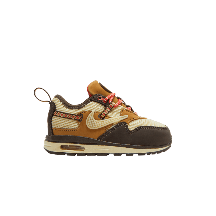Travis Scott x Nike Air Max 1 TD 'Baroque Brown' — Baroque Brown/Lemon Drop/Wheat/Chile Red