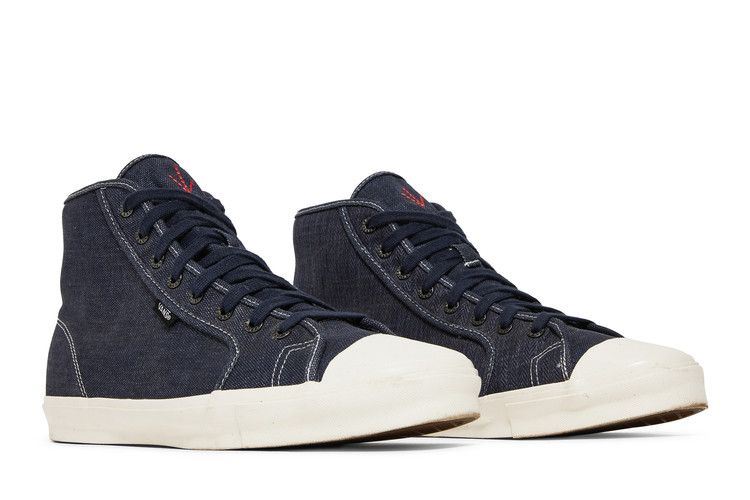 Nigel Cabourn x Vans OG Style 24 LX High 'Denim' — Black Navy