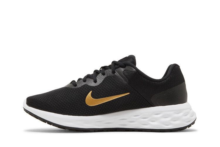 Nike Revolution 6 'Black Metallic Gold' — Black/White/Metallic Gold
