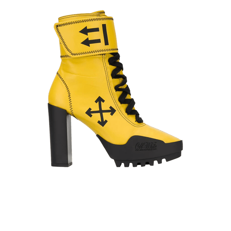 Off-White Wmns Moto Wrap Boot 'Yellow' — Yellow