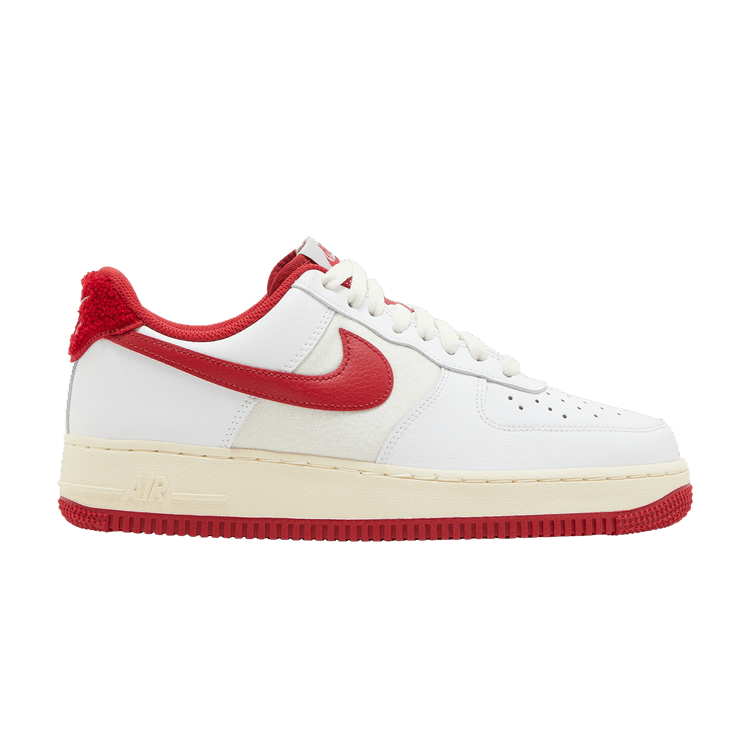 Nike Air Force 1 '07 LV8 'Letterman's Jacket' — White/Gym Red/Sail/White