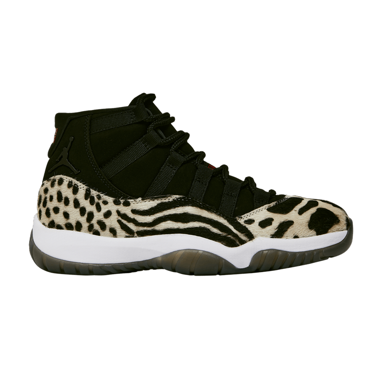 Wmns Air Jordan 11 Retro 'Animal Instinct' — Black/Gym Red/Sail/White