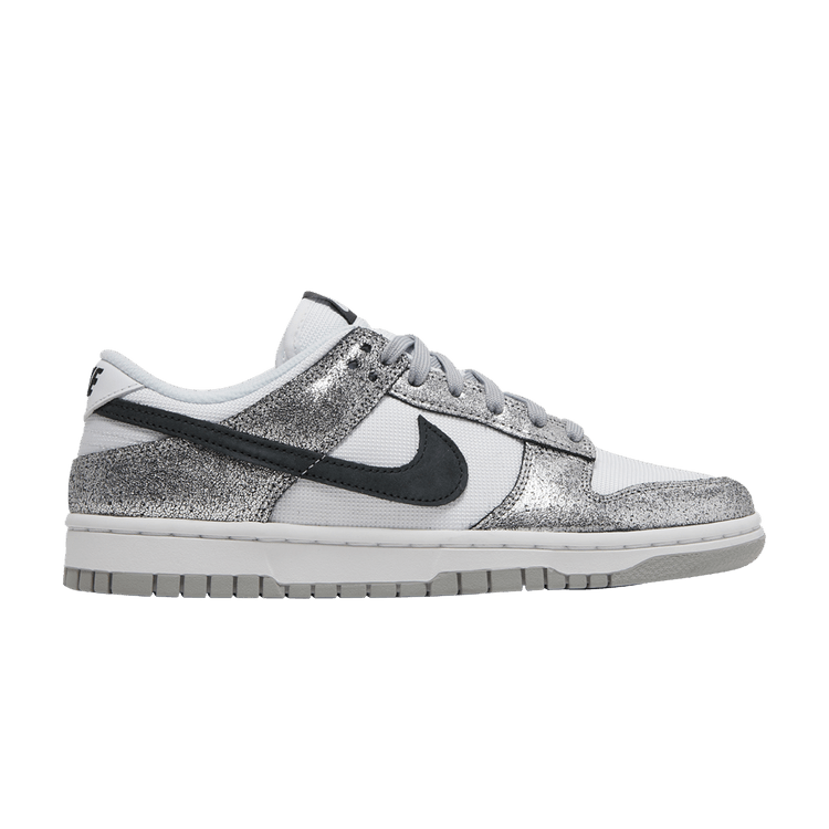 Nike Wmns Dunk Low 'Golden Gals' — Metallic Silver/Off Noir/White