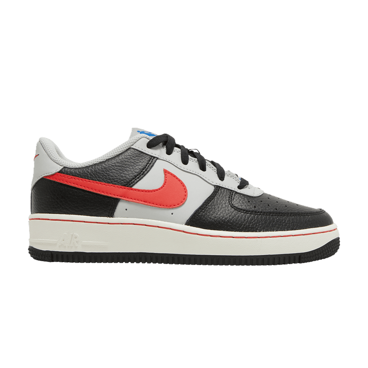 NBA x Nike Air Force 1 '07 LV8 EMB GS '75th Anniversary - Trail Blazers' — Black/Grey Fog/Sail/Chile Red