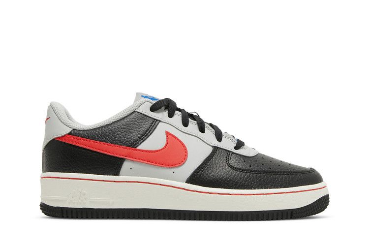 NBA x Nike Air Force 1 '07 LV8 EMB GS '75th Anniversary - Trail Blazers' — Black/Grey Fog/Sail/Chile Red (2)