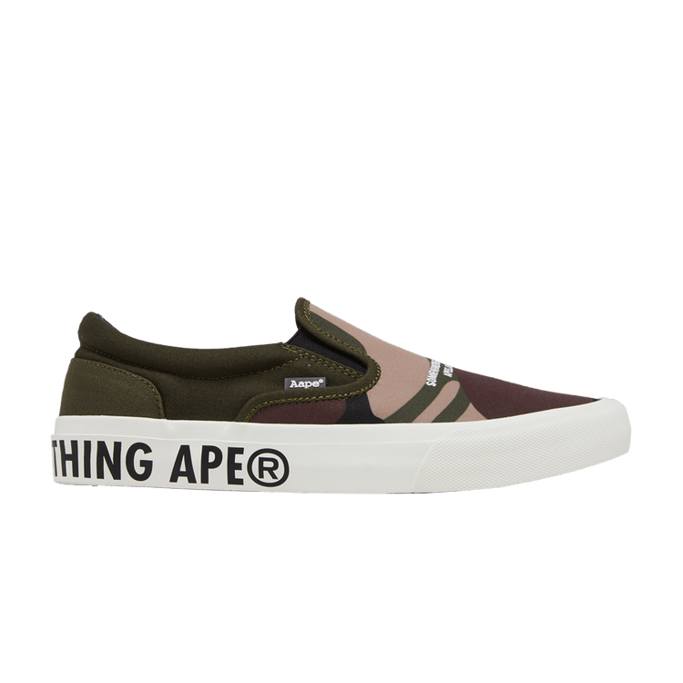 BAPE AAPE Slip-On 'Green Camo' — Green