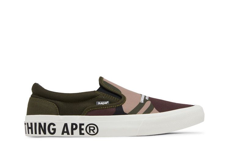 BAPE AAPE Slip-On 'Green Camo' — Green