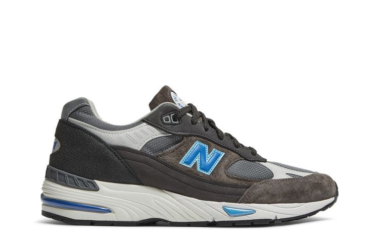 Run The Boroughs x New Balance 991 Made in England 'London Marathon' — Grey/Black/Blue