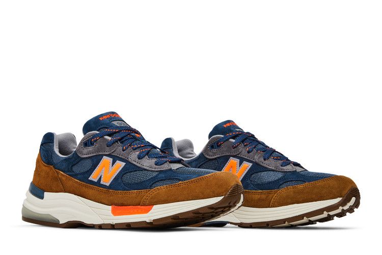 J.Crew x New Balance 992 Made in USA 'New York' — Blue/Orange