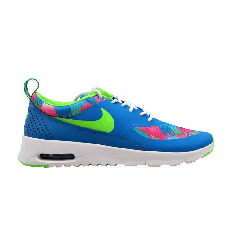 Nike Air Max Thea Print GS — Photo Blue/Electric Green-White-Pink Blast
