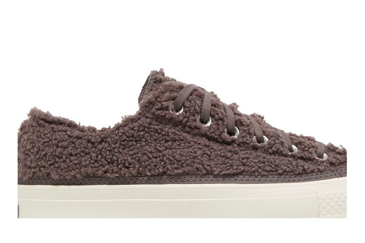 Converse Wmns Chuck Taylor All Star Platform Low 'Cozy Sherpa - Violet Ore' — Violet Ore/Vapor Mauve/Egret