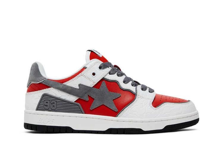 BAPE Sk8 Sta 'White Red' — White/Red
