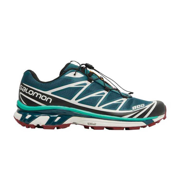 Salomon XT-6 'Deep Teal Biking Red' — Black/Deep Teal/Biking Red