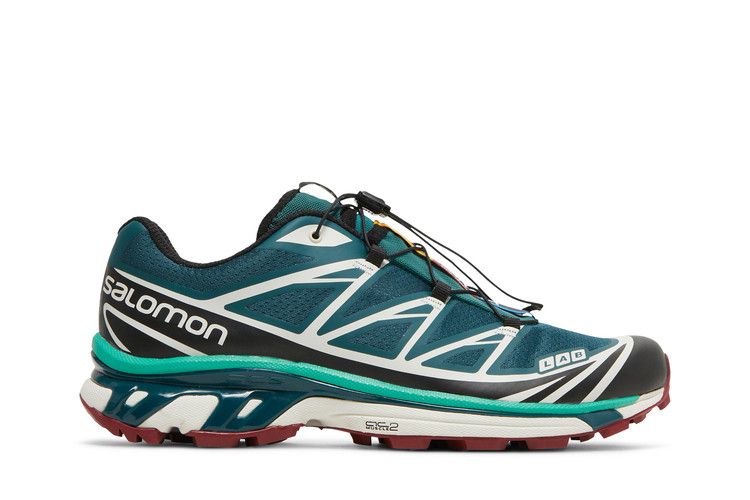 Salomon XT-6 'Deep Teal Biking Red' — Black/Deep Teal/Biking Red