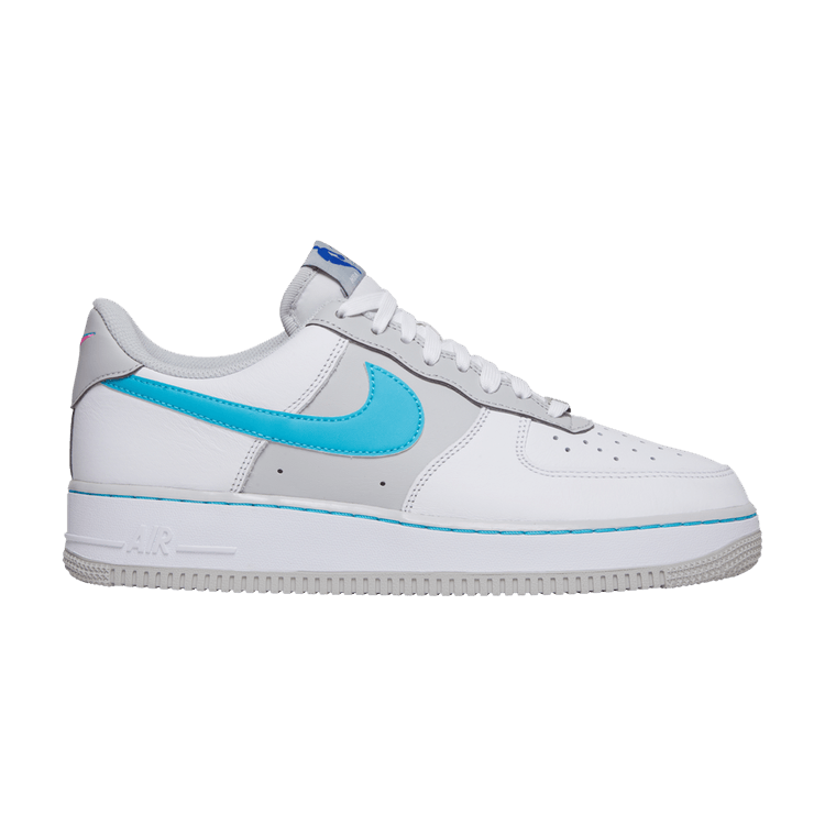 NBA x Nike Air Force 1 '07 LV8 '75th Anniversary - Spurs' — White/Grey Fog/Sundial/Turquoise Blue