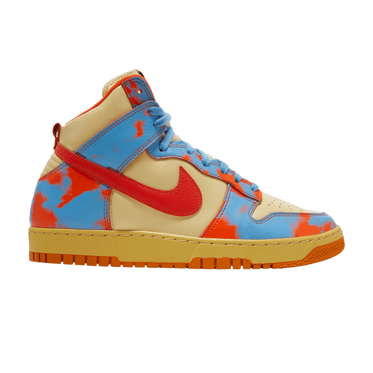 Nike Men's Dunk High 1985 'Orange Acid Wash' — Safety Orange/Team Orange