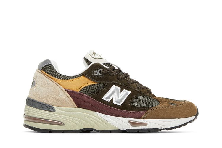 New Balance 991 Made in England 'Desaturated' — Olive/Burgundy