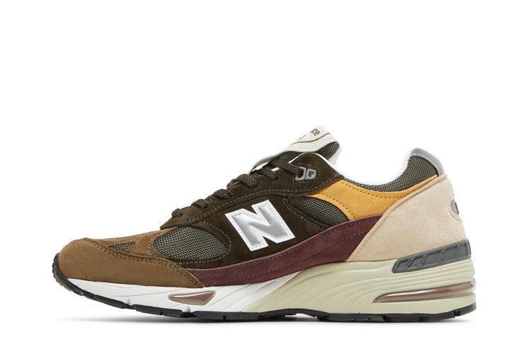 New Balance 991 Made in England 'Desaturated' — Olive/Burgundy