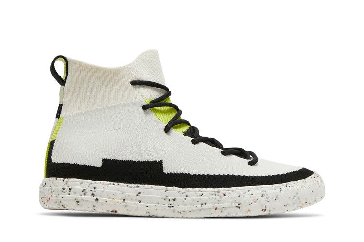 Converse Renew Chuck Taylor All Star Crater Knit High 'Egret' — Egret/Lime Twist/Black