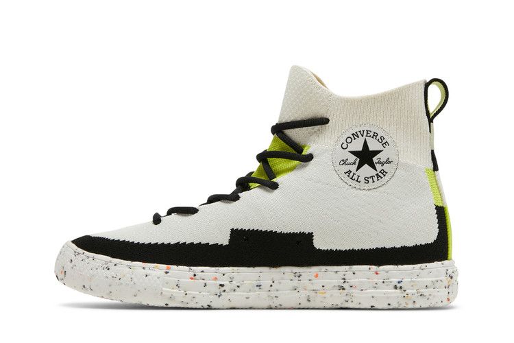 Converse Renew Chuck Taylor All Star Crater Knit High 'Egret' — Egret/Lime Twist/Black