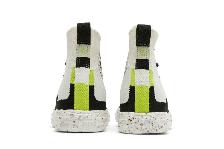 Converse Renew Chuck Taylor All Star Crater Knit High 'Egret' — Egret/Lime Twist/Black