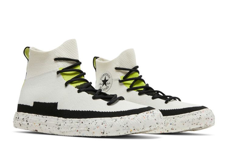 Converse Renew Chuck Taylor All Star Crater Knit High 'Egret' — Egret/Lime Twist/Black