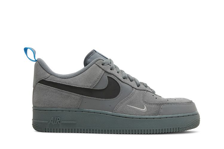 Nike Air Force 1 Low 'Cut Out Swoosh - Grey' — Smoke Grey/Black/Light Photo Blue (2)