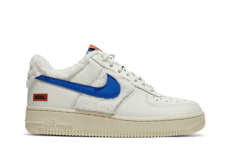 Nike Wmns Air Force 1 '07 'Sherpa Fleece' — Sail/Coconut Milk/Campfire Orange/Racer Blue (2)